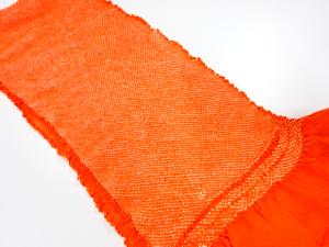 正絹　振袖用　絞り　帯揚げ